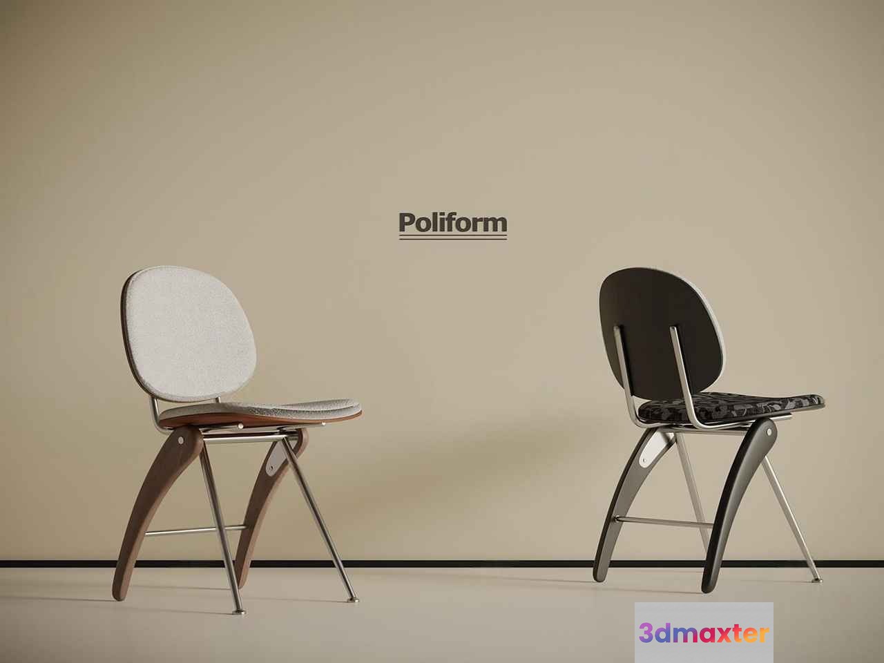Wooden Chair 3D Model - 6400 - VRAY Render