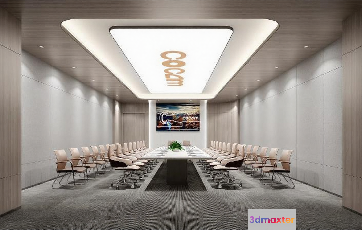 Modern Conference Room 3D Model - 10282 - VRAY Render