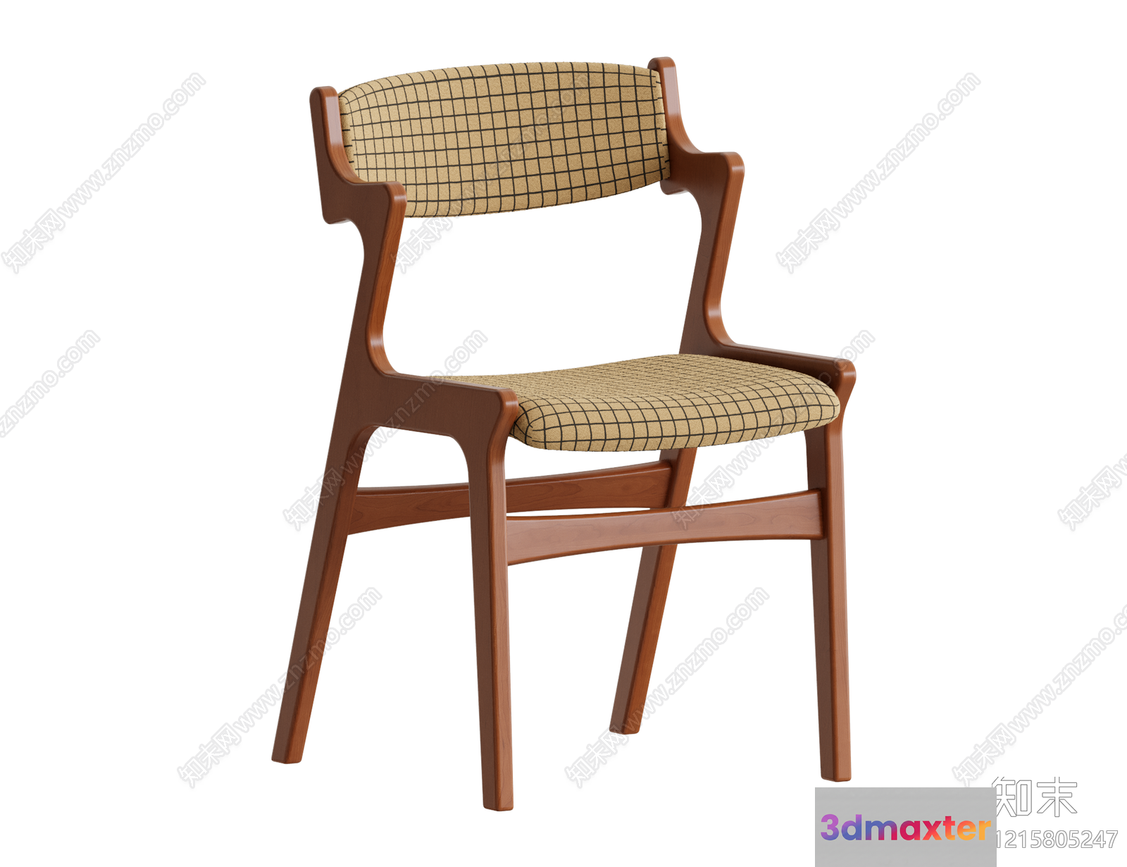 Wooden Chair 3D Model - 14165 - VRAY Render