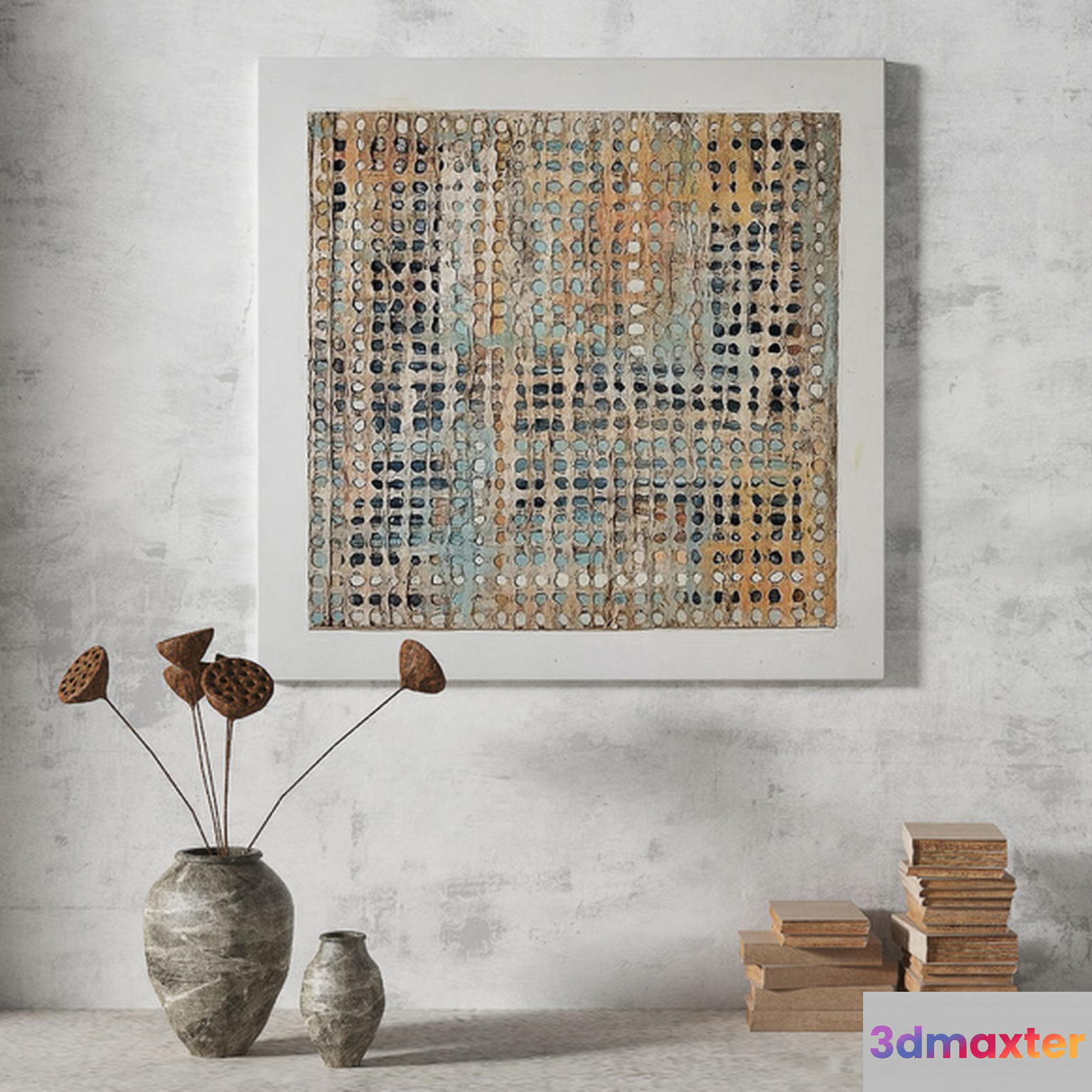 Modern Art Piece 3D Model - 9732 - VRAY Render
