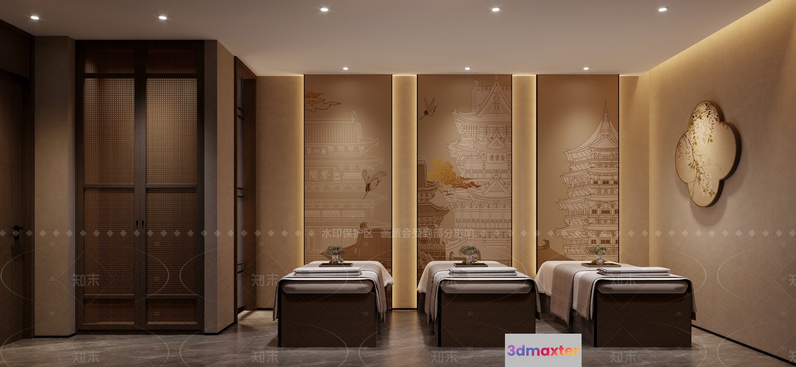 Modern Spa Room 3D Model - 481 - CORONA Render