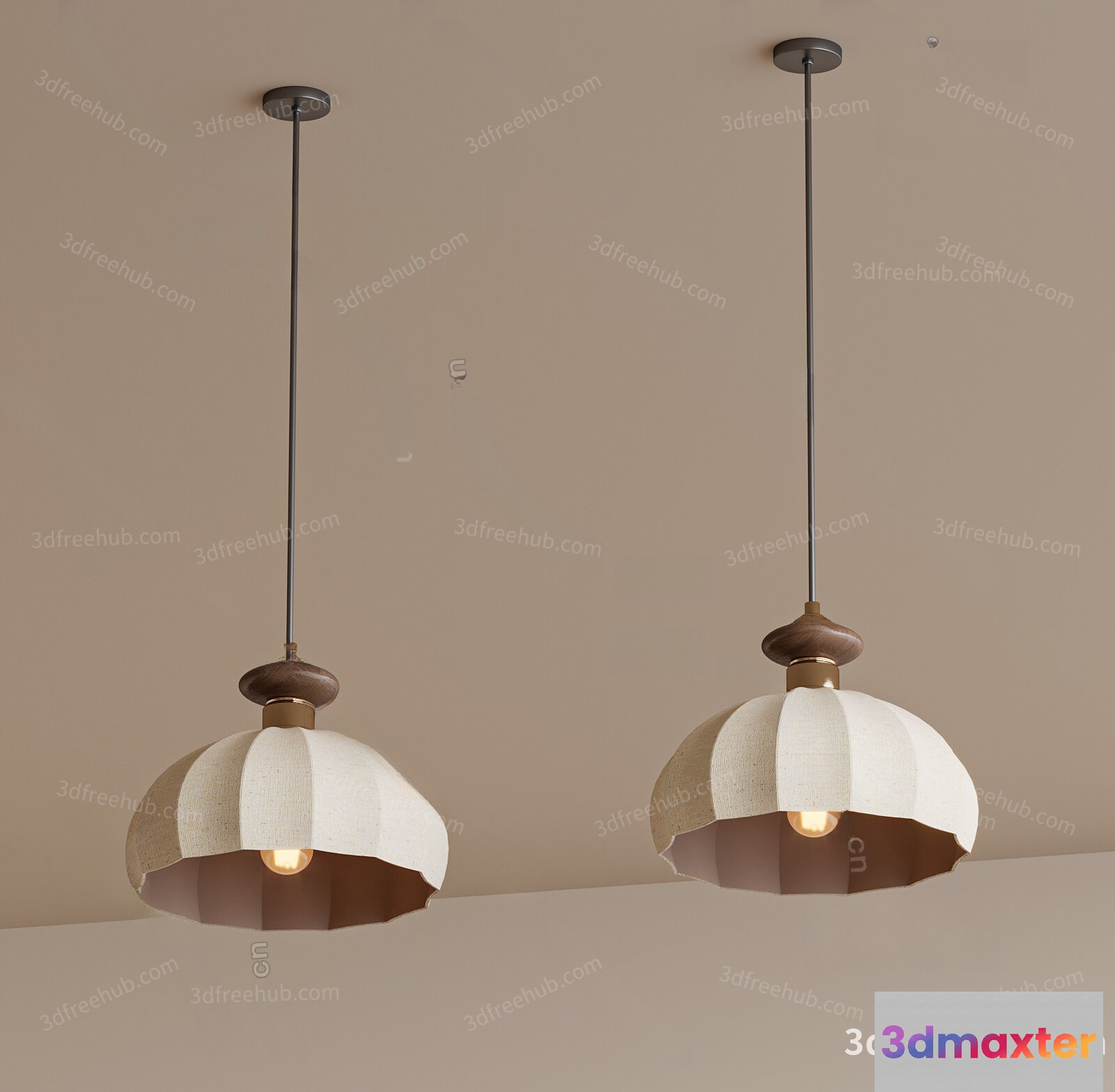 Cozy Modern Lighting Fixtures 3D Model - 21555 - VRAY Render