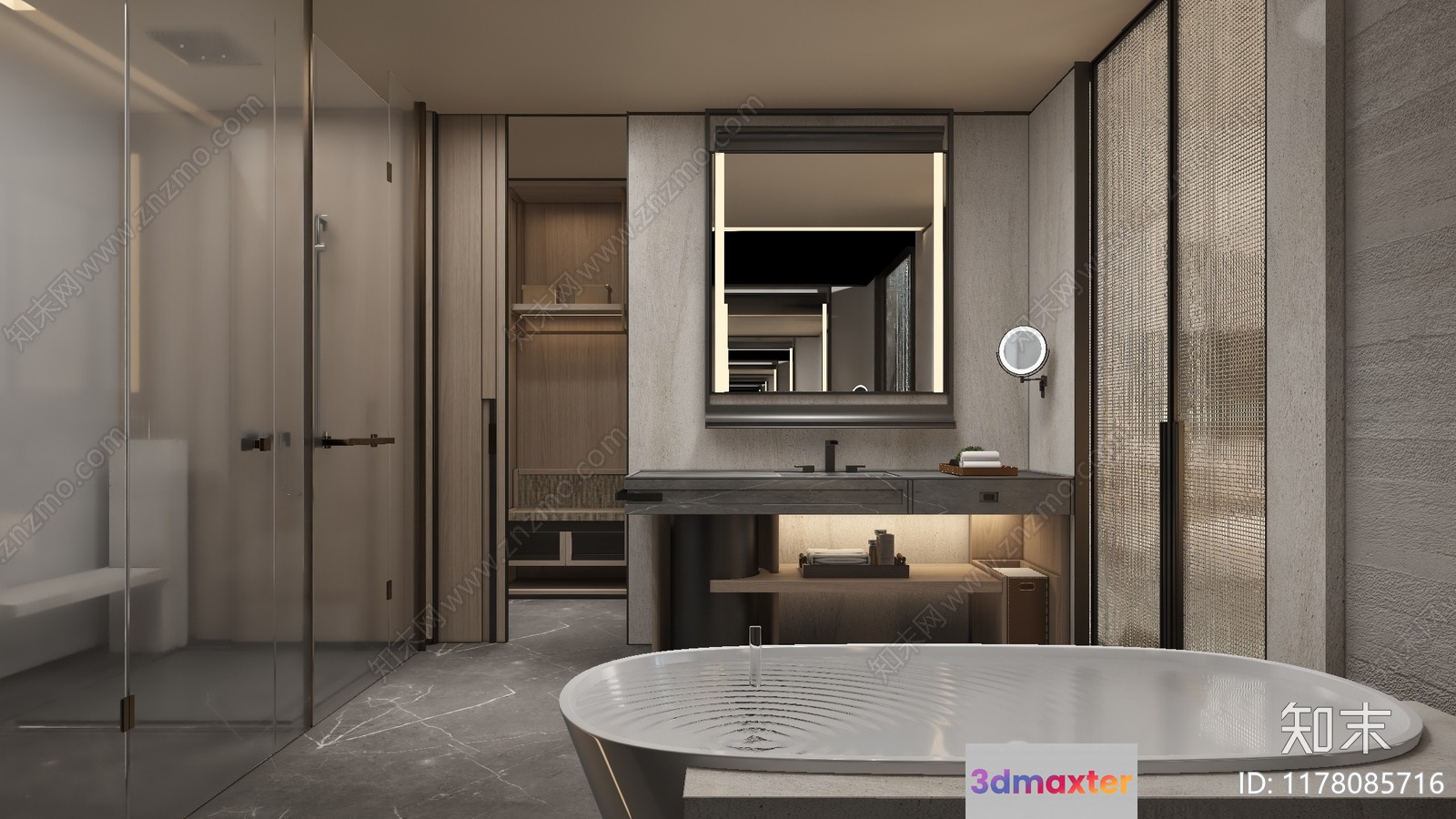 Modern Bathroom 3D Model - 11213 - VRAY Render
