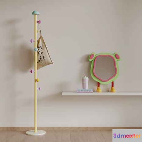 A Children'S Coat Rack 3D Model - 16265 - VRAY Render
