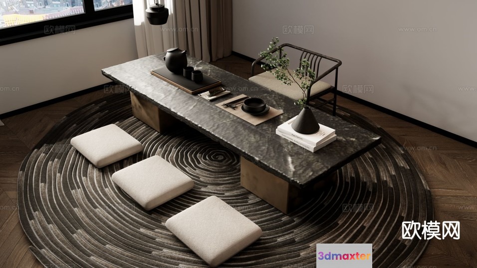 Cozy Meditation Room 3D Model - 5690 - VRAY Render