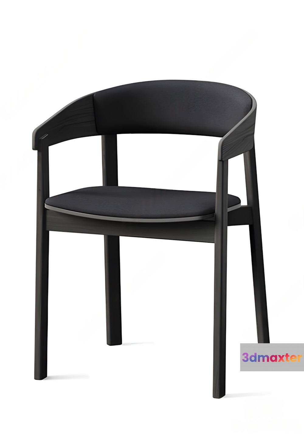 Modern Black Chair 3D Model - 13270 - VRAY Render
