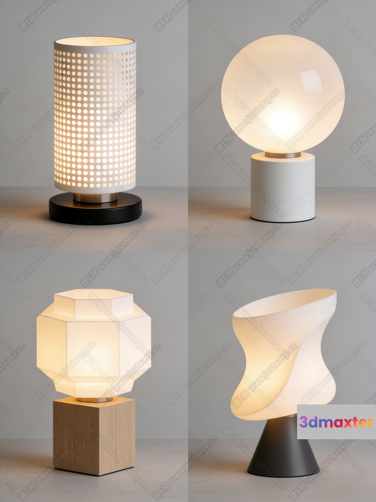Modern Table Lamps 3D Model - 16159 - CORONA Render