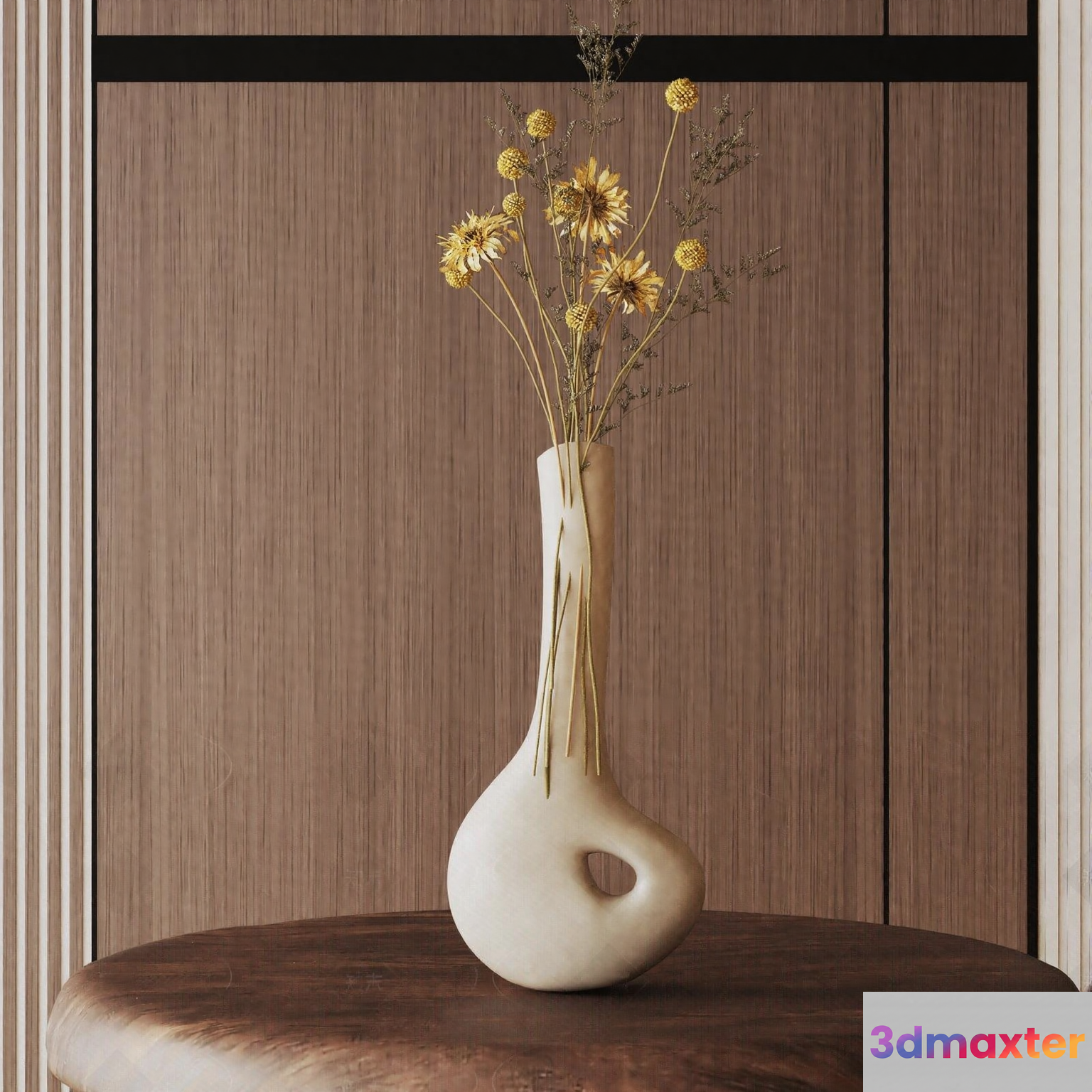 Modern White Vase 3D Model - 19053 - VRAY Render