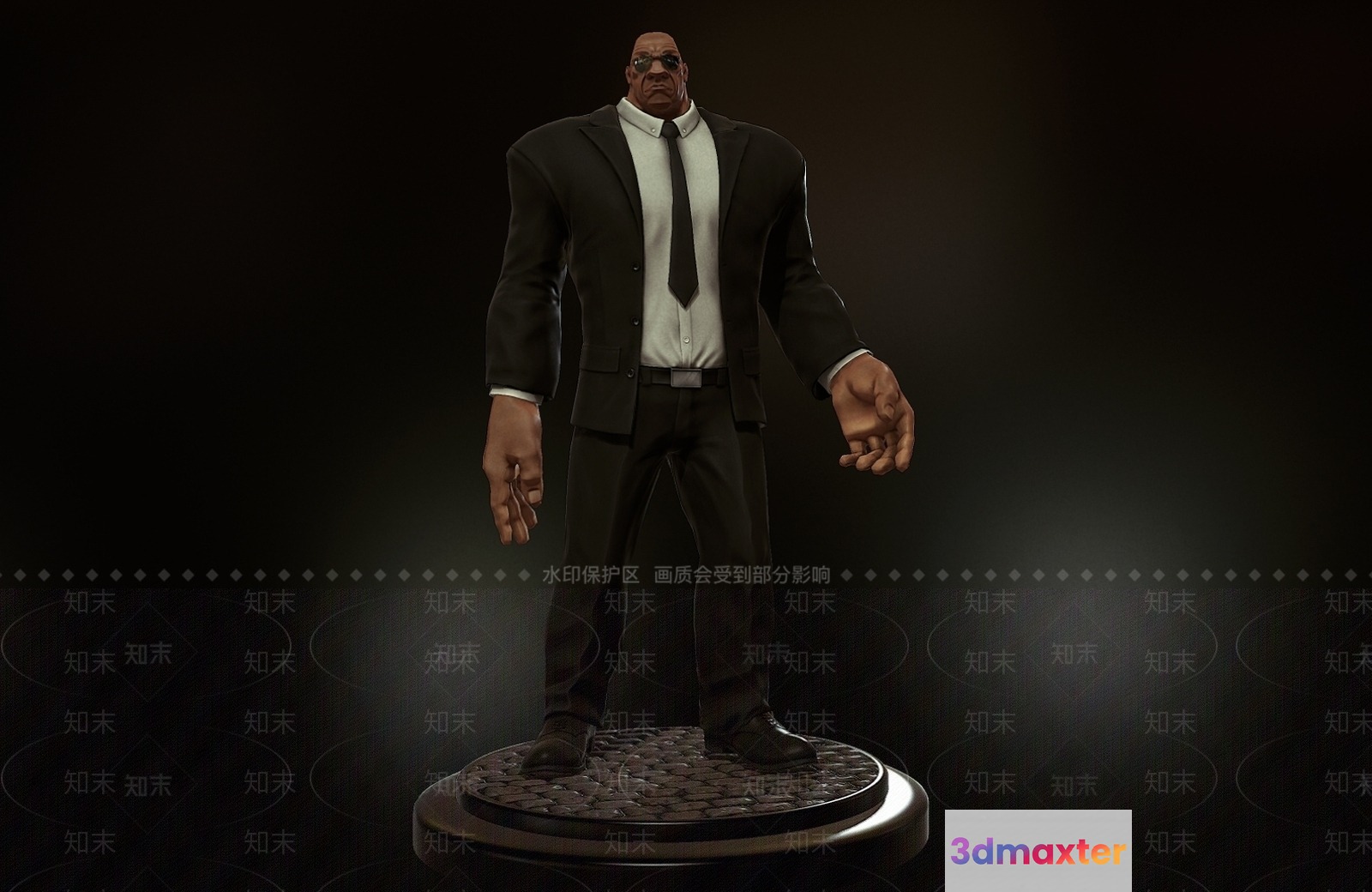 A Man In A Suit 3D Model - 2303 - VRAY Render