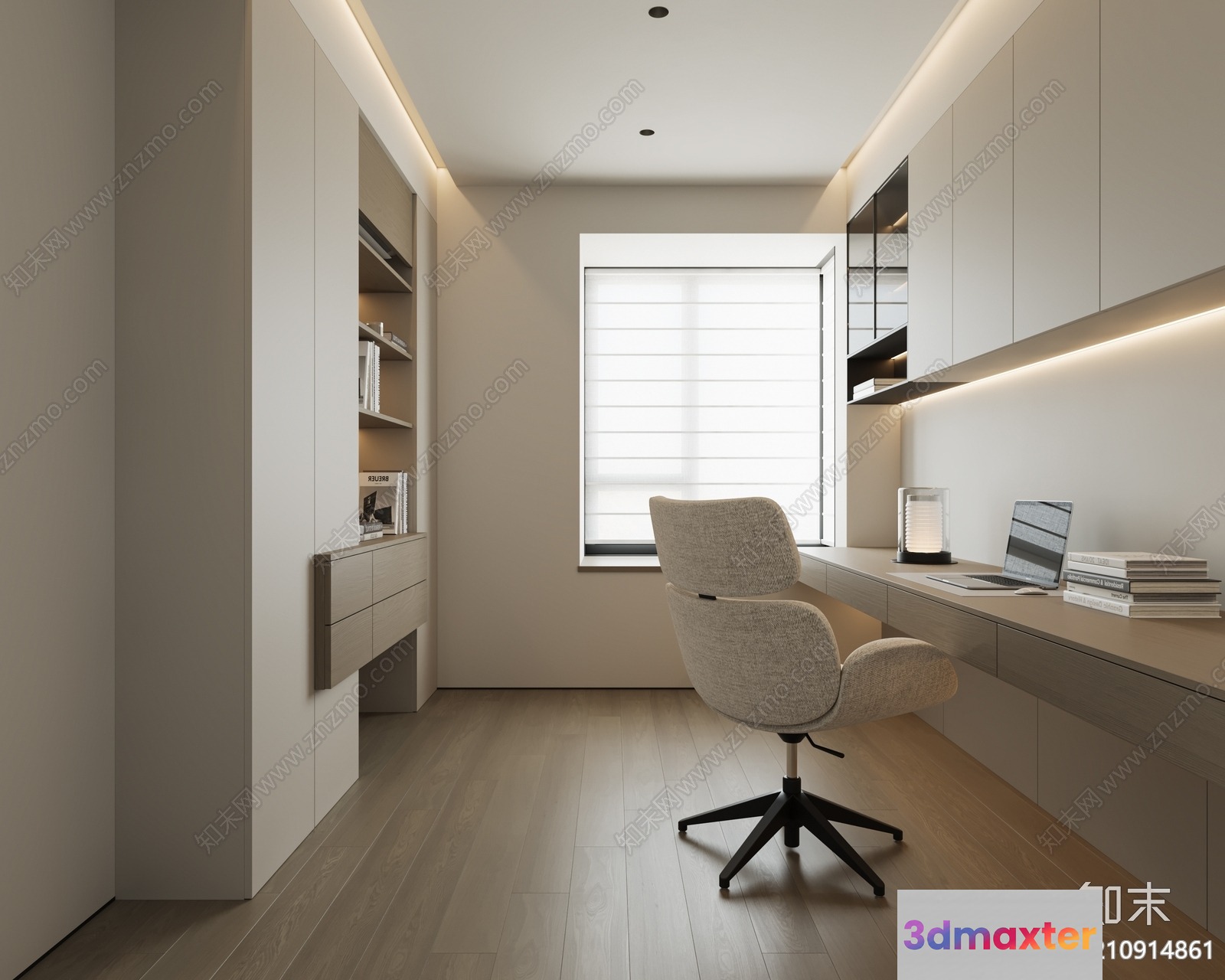 Modern Office Space 3D Model - 4434 - VRAY Render
