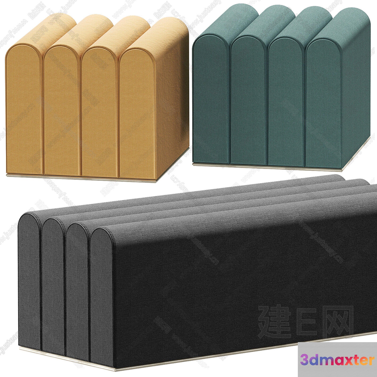 Modern Storage Furniture 3D Model - 8726 - CORONA Render