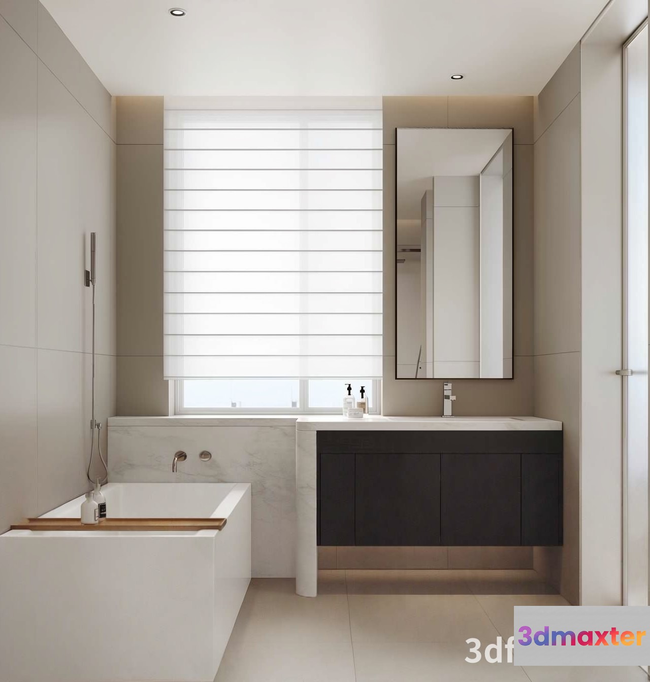 Modern Bathroom 3D Model - 21974 - VRAY Render