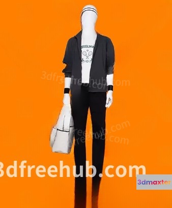 A White Mannequin 3D Model - 20845 - VRAY Render