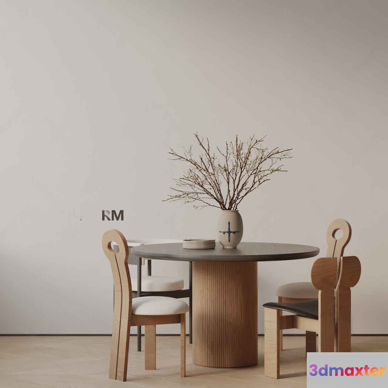 Modern Minimalist Table 3D Model - 20394 - VRAY Render