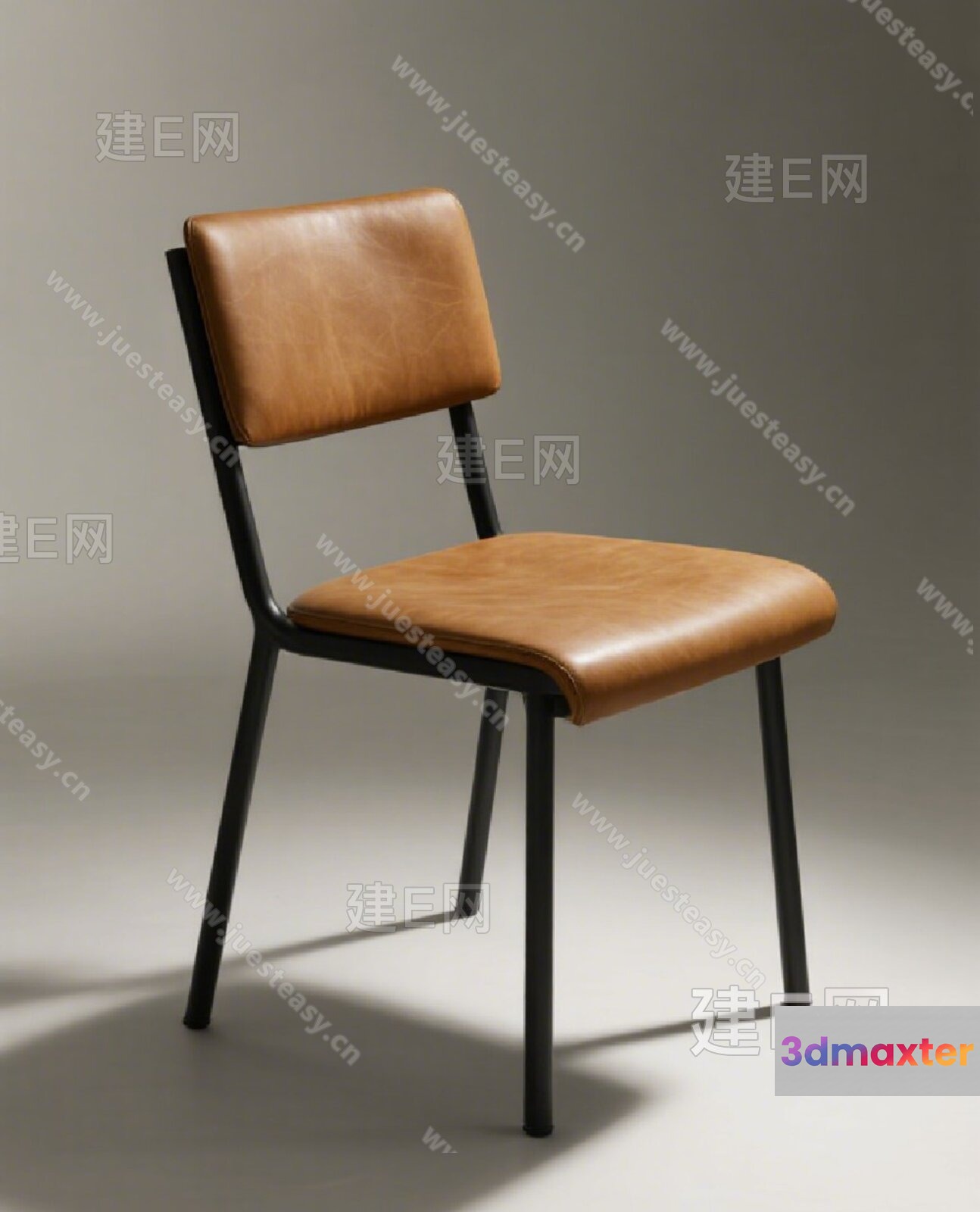 Brown Leather Chair 3D Model - 8143 - VRAY Render