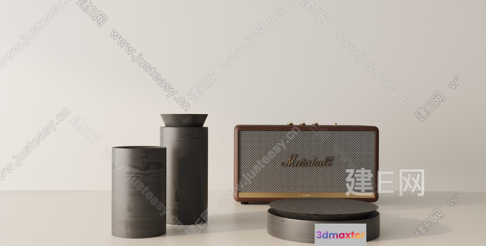 Modern Minimalist Decor 3D Model - 3755 - VRAY Render
