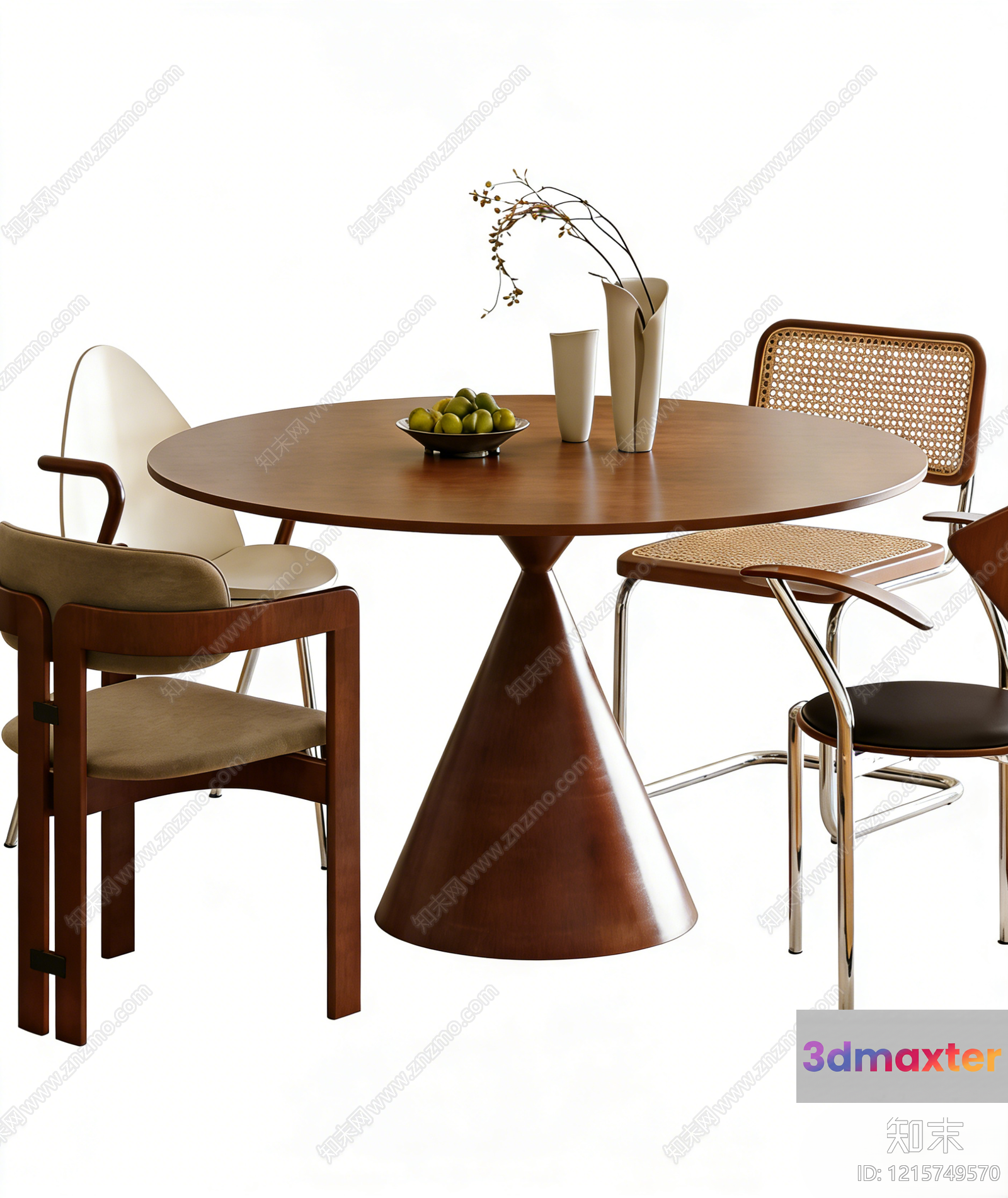 Modern Dining Table 3D Model - 14162 - VRAY Render