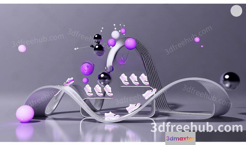 Abstract 3D Artwork 3D Model - 18575 - VRAY Render