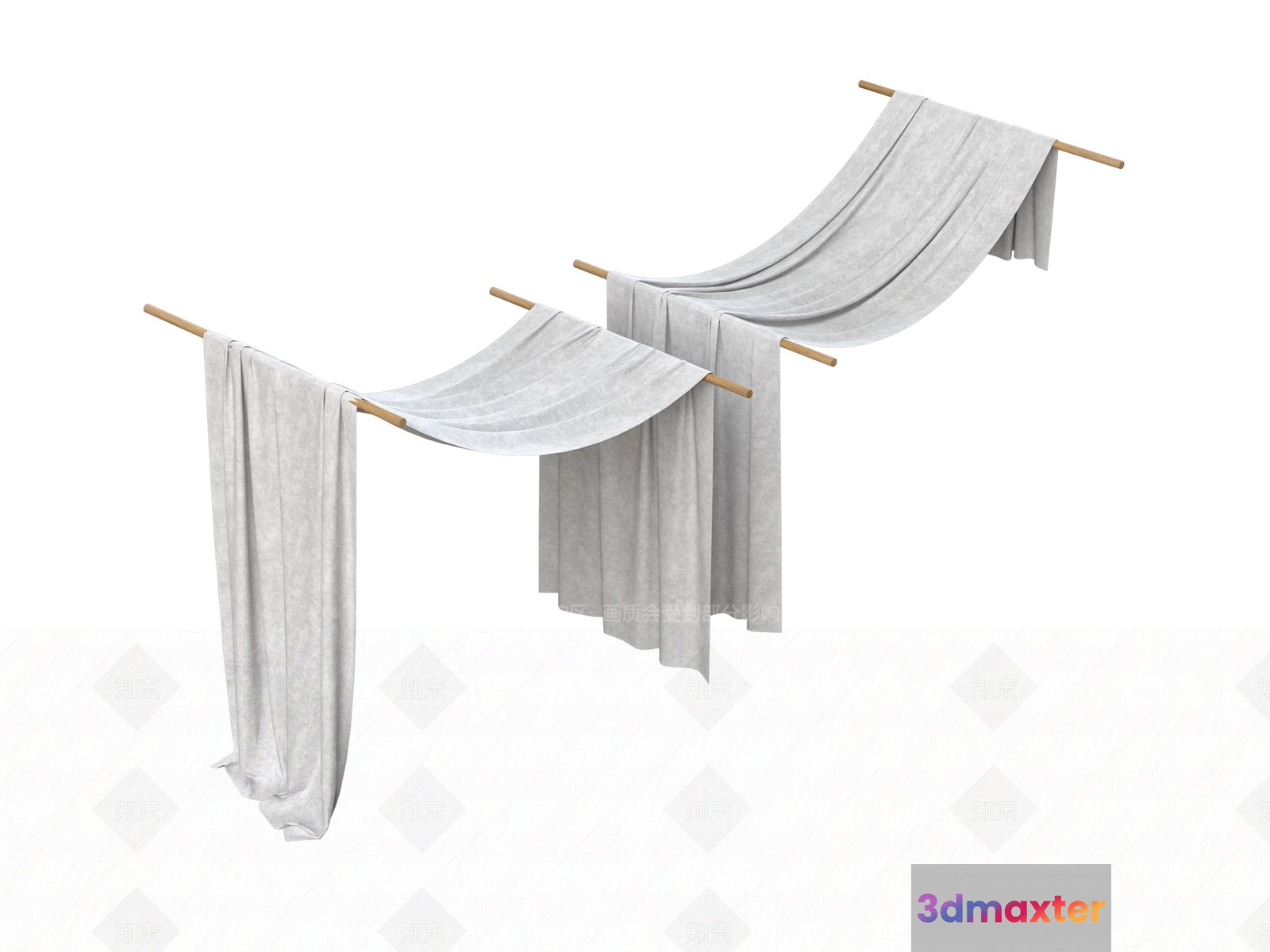 A White Towel 3D Model - 13695 - VRAY Render