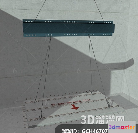 A Metal Hanging Object 3D Model - 9638 - VRAY Render