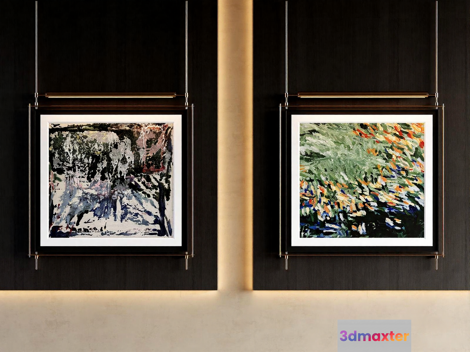 Abstract Art Pieces 3D Model - 20623 - CORONA Render