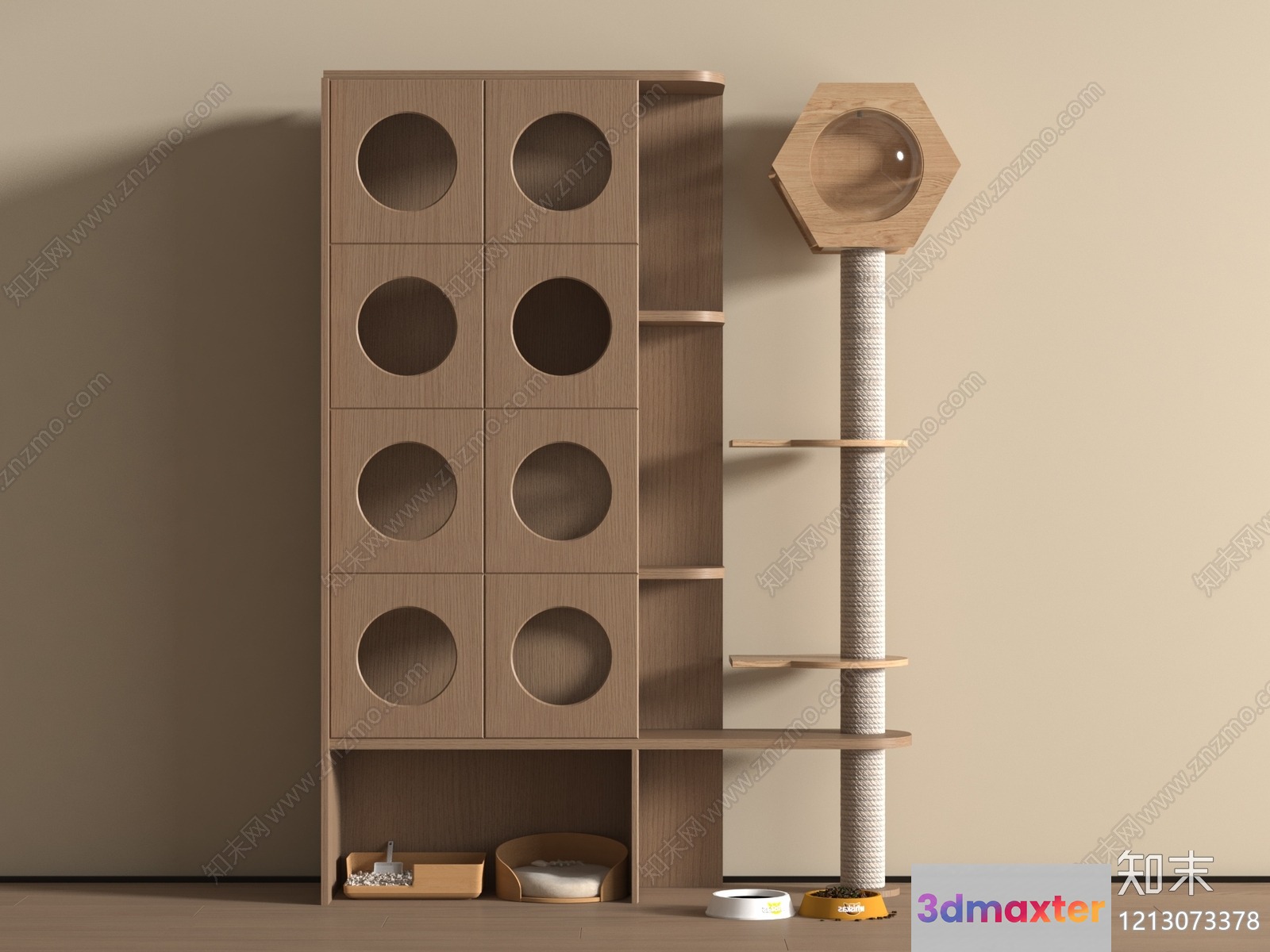 Modern Cat Furniture 3D Model - 16180 - VRAY Render