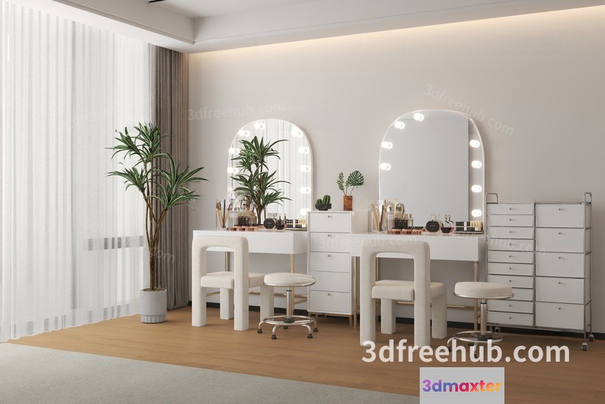 Modern Dressing Table 3D Model - 20850 - VRAY Render
