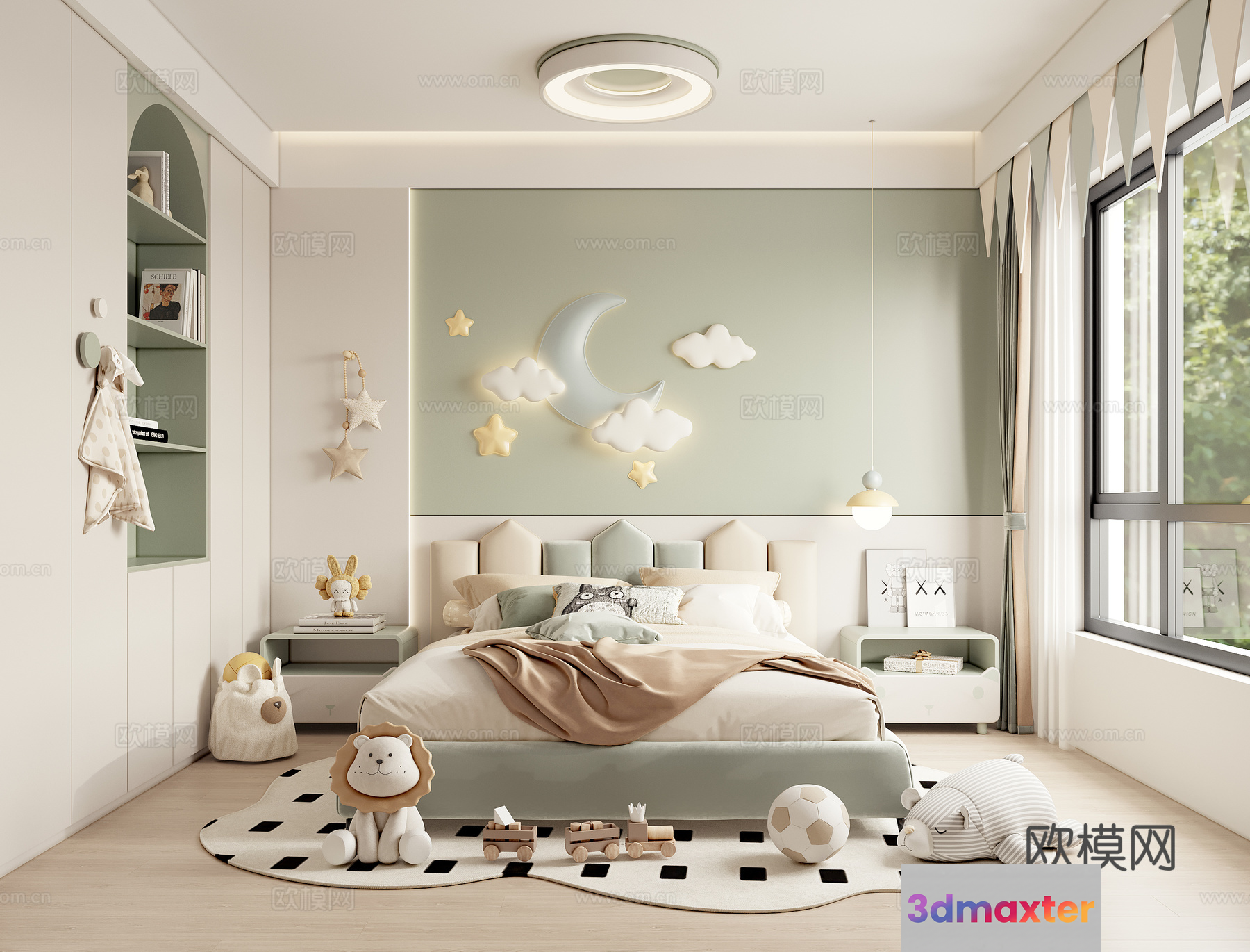 Cozy Children'S Bedroom 3D Model - 15166 - VRAY Render