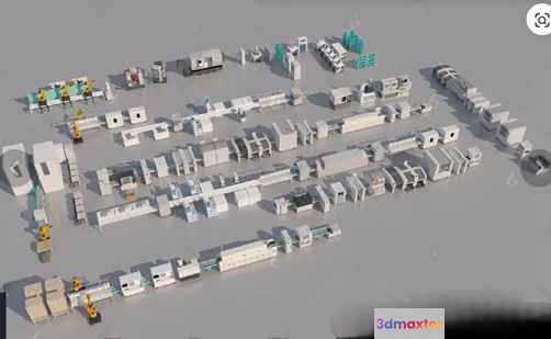 3D Building Blocks 3D Model - 2051 - VRAY Render