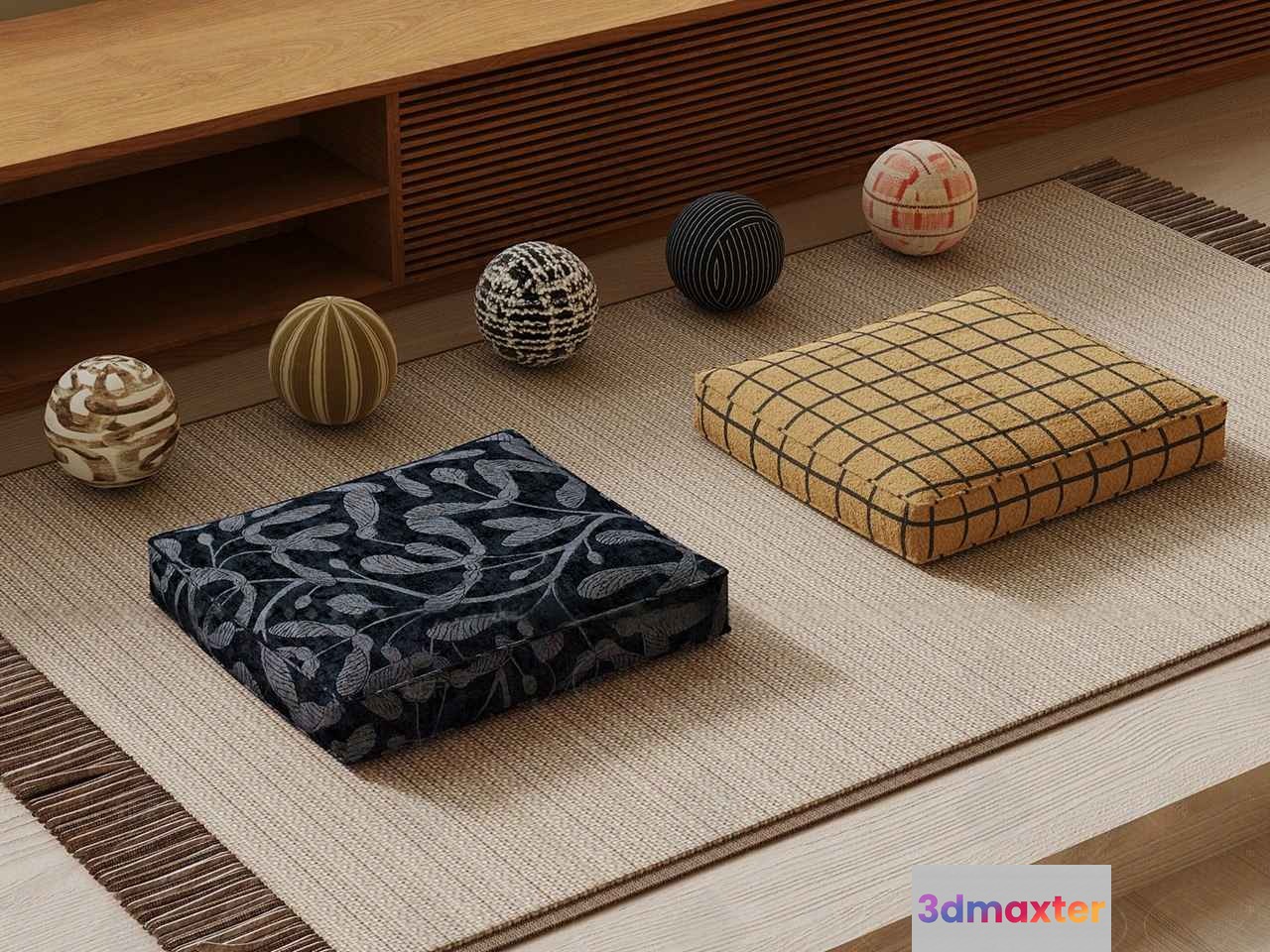 Modern Japanese Room 3D Model - 7069 - VRAY Render