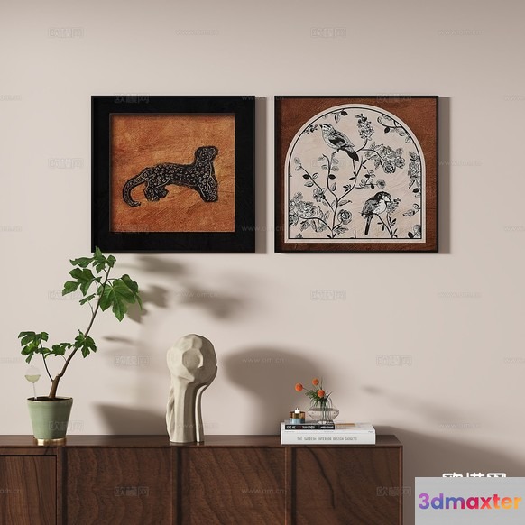 Modern Home Decor 3D Model - 5348 - VRAY Render