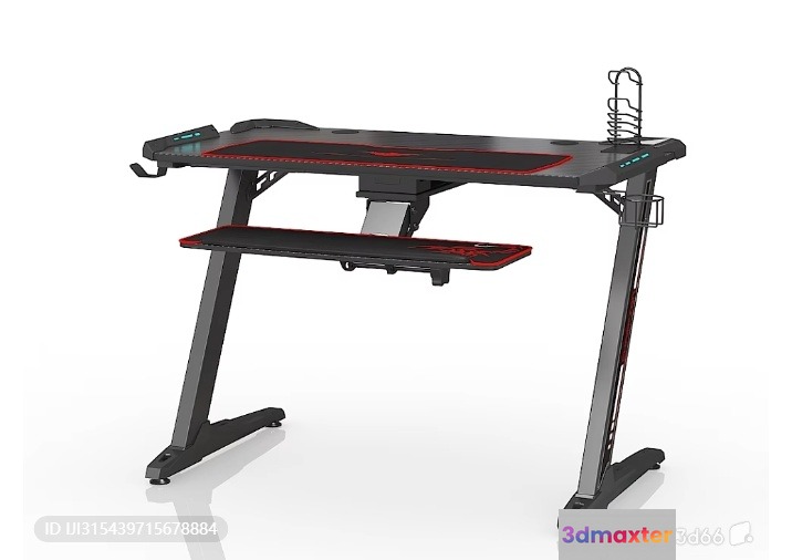 Modern Computer Desk 3D Model - 705 - VRAY Render