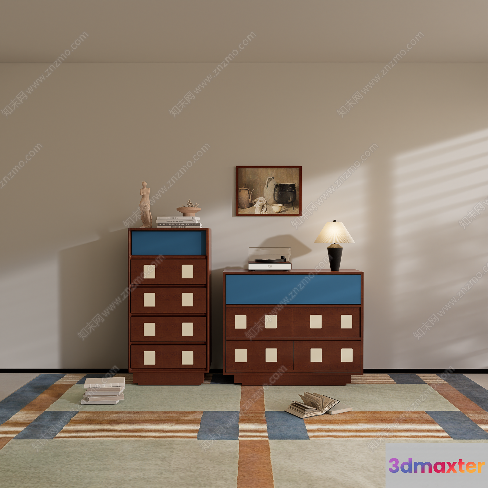 Modern Furniture Set 3D Model - 16683 - VRAY Render