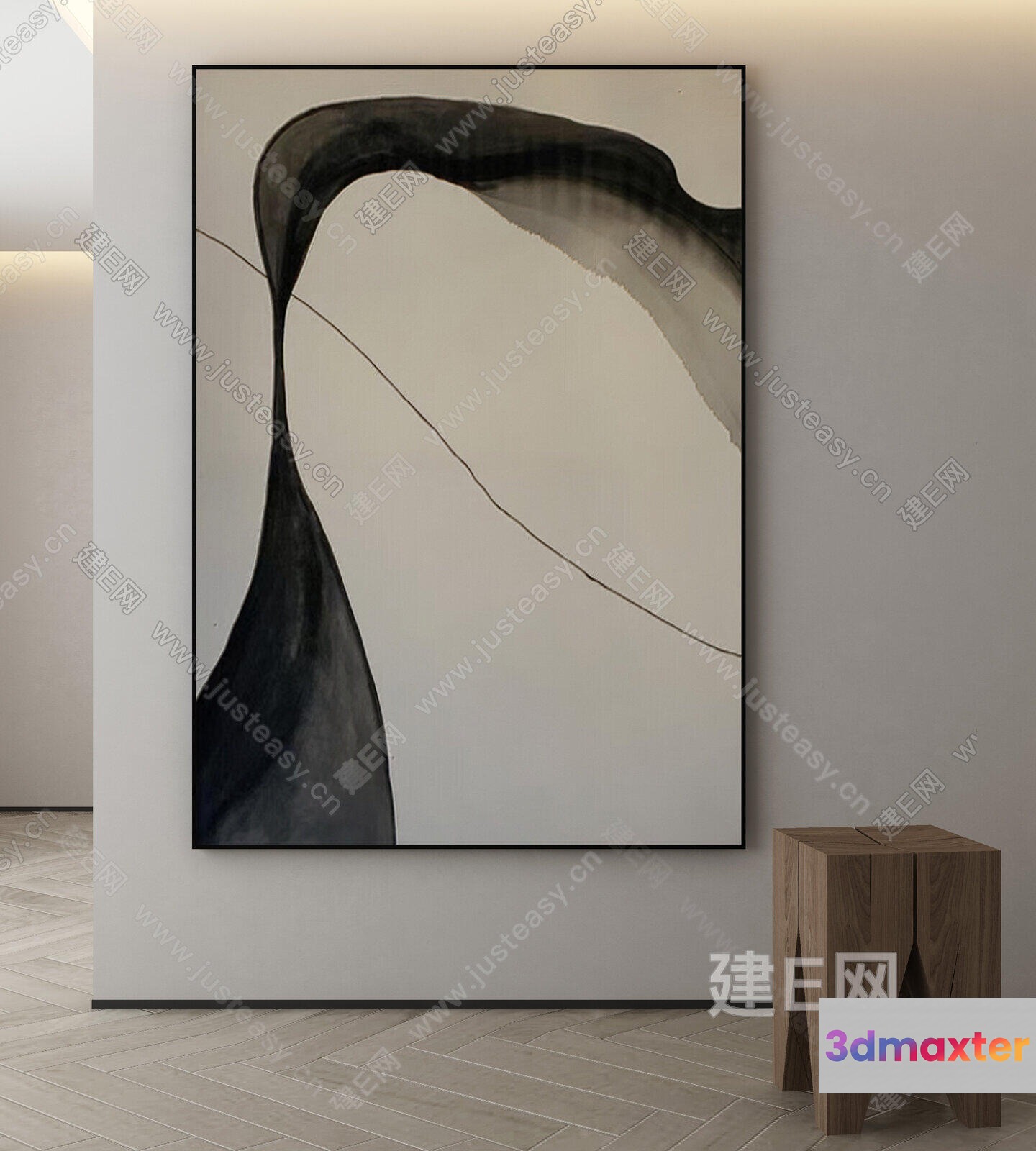 Modern Minimalist Room 3D Model - 1013 - VRAY Render
