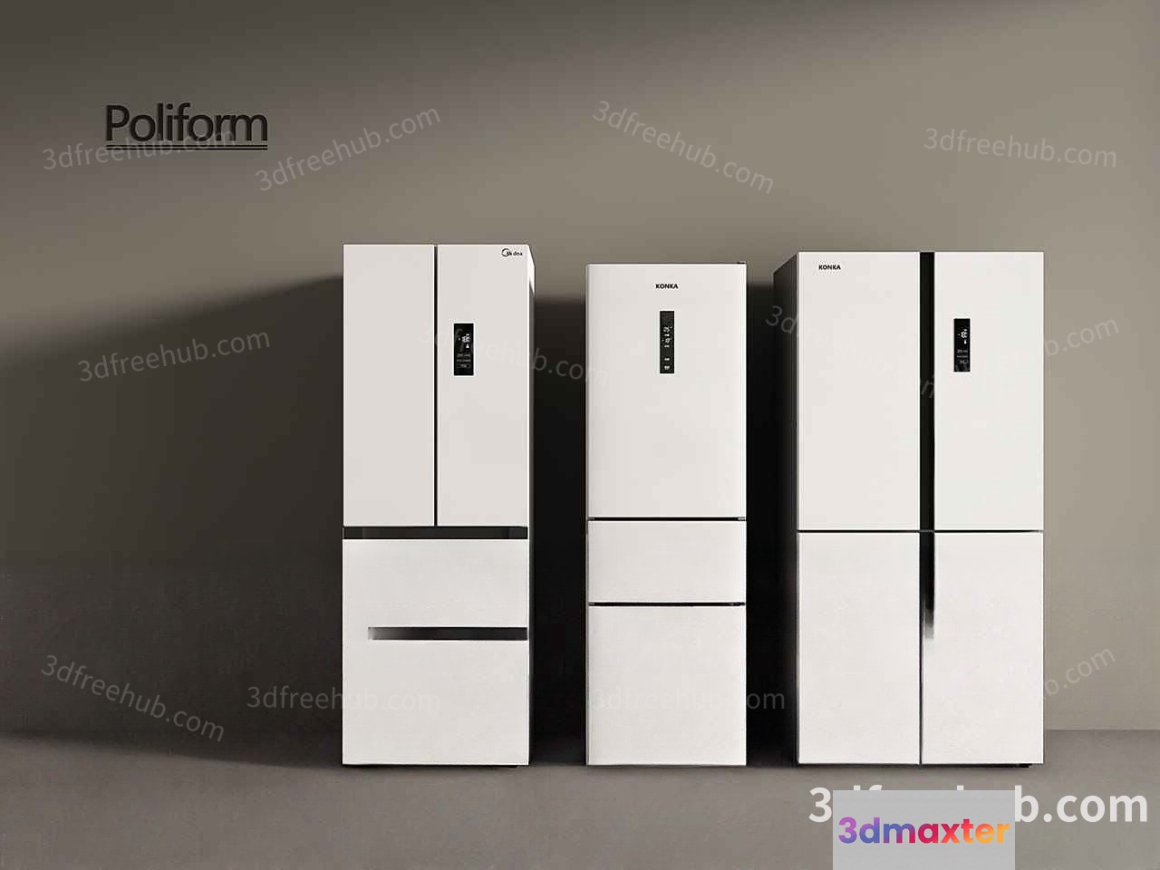 Modern Kitchen Appliances 3D Model - 18587 - VRAY Render