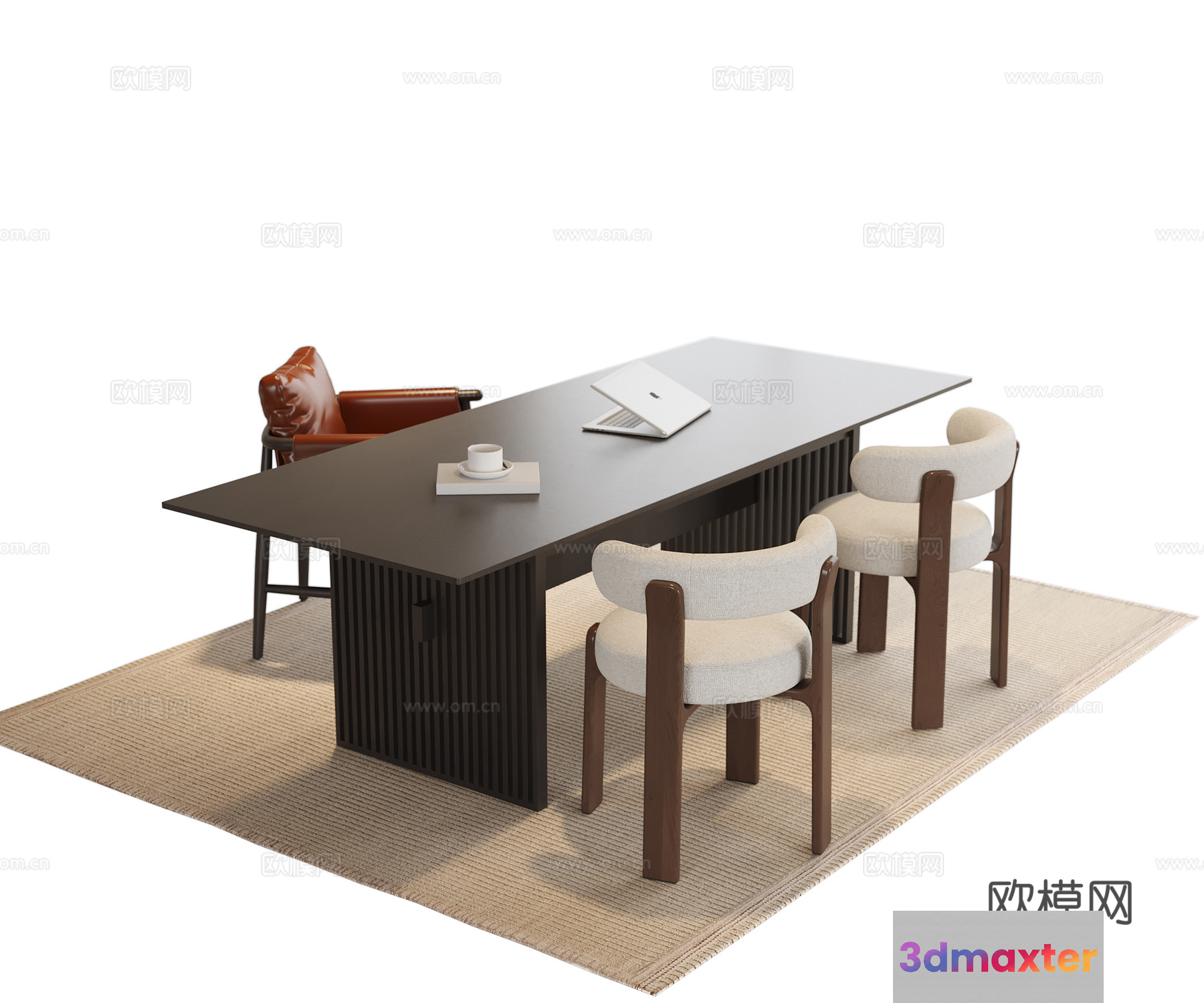 Modern Office Space 3D Model - 16580 - VRAY Render