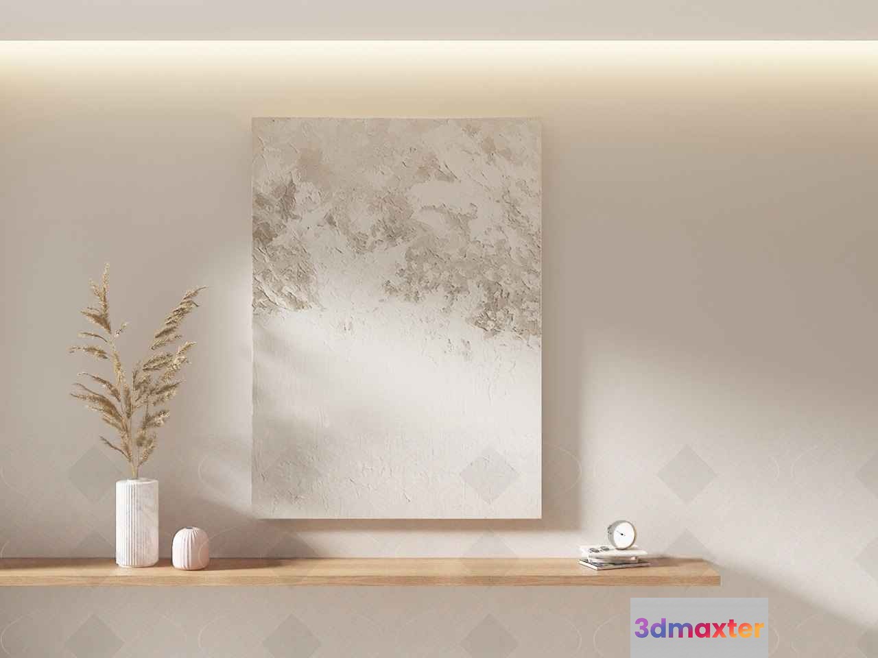 Modern Minimalist Shelf 3D Model - 9468 - VRAY Render