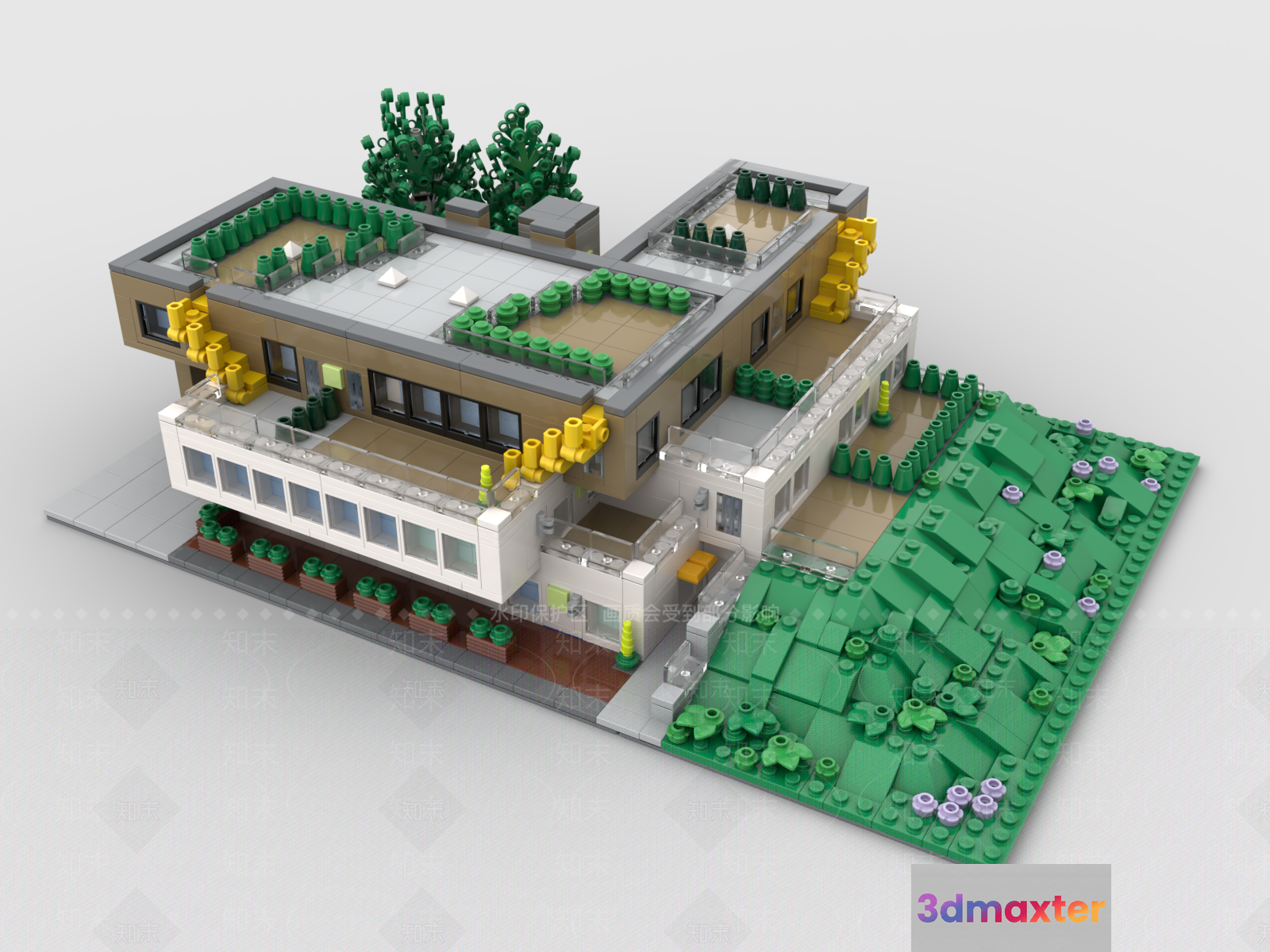 A 3D Building Model 3D Model - 8862 - VRAY Render