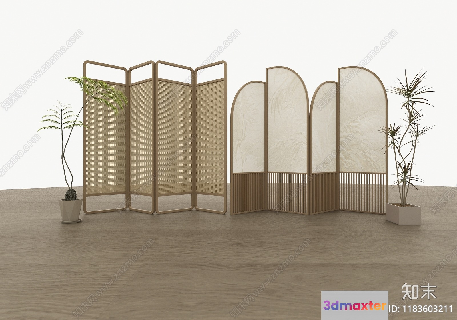 Rustic Room Divider 3D Model - 23102 - VRAY Render