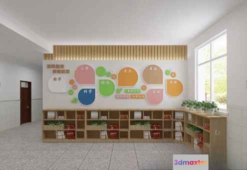 A Colorful Wall Mural 3D Model - 14256 - VRAY Render