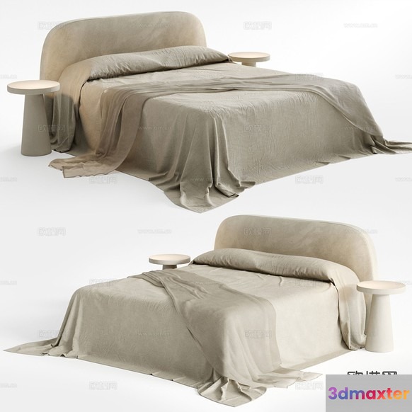 Modern Bedroom Furniture 3D Model - 10679 - CORONA Render