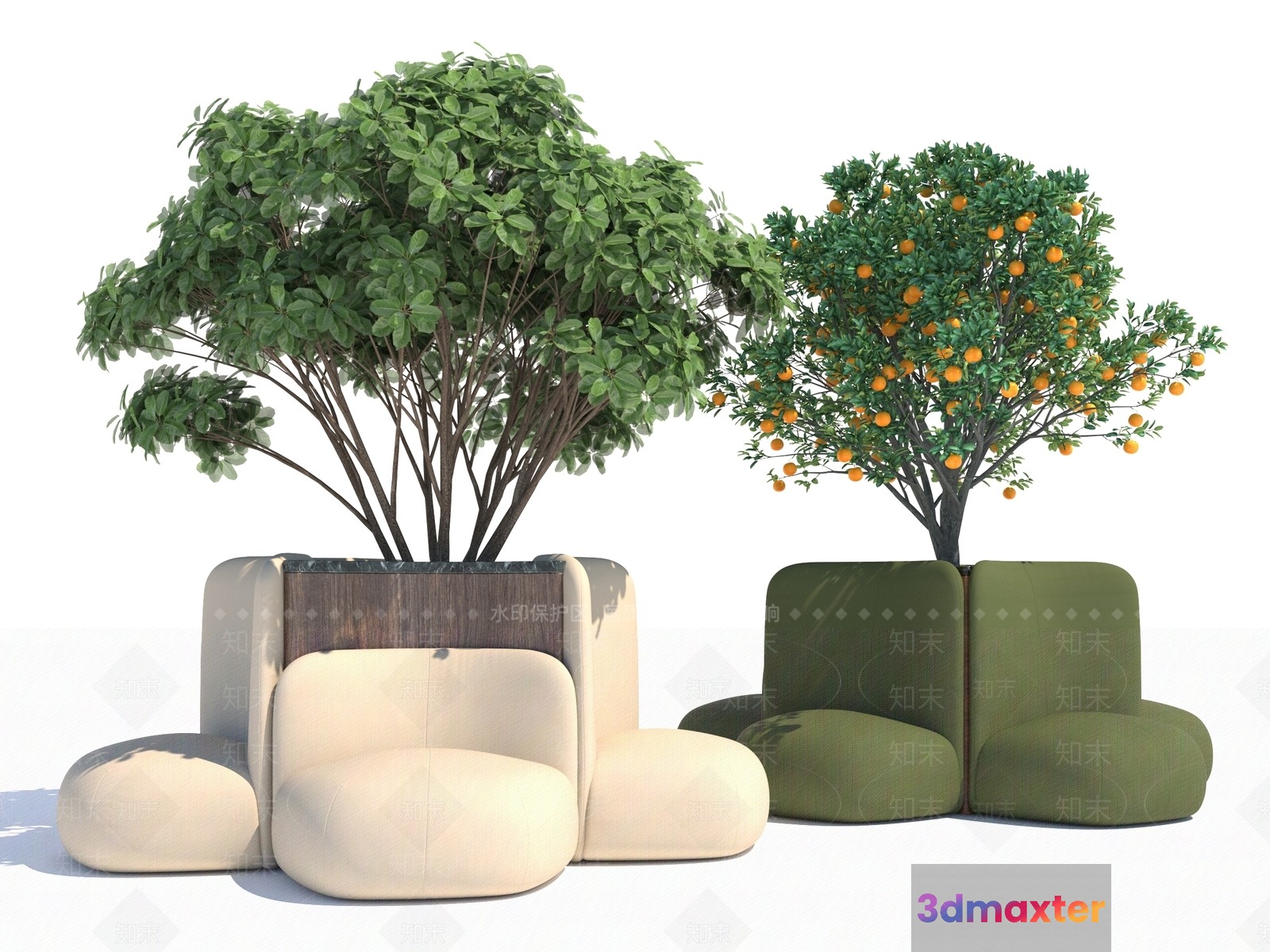 Modern Living Room 3D Model - 6498 - VRAY Render