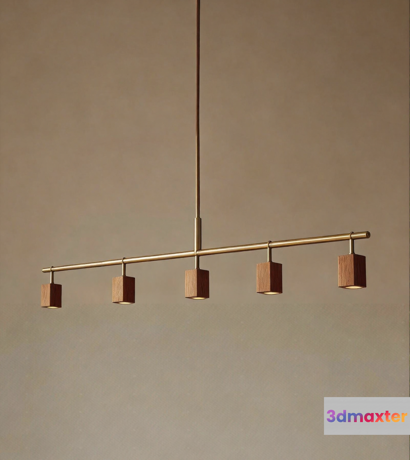 Gold Light Fixture 3D Model - 14842 - CORONA Render