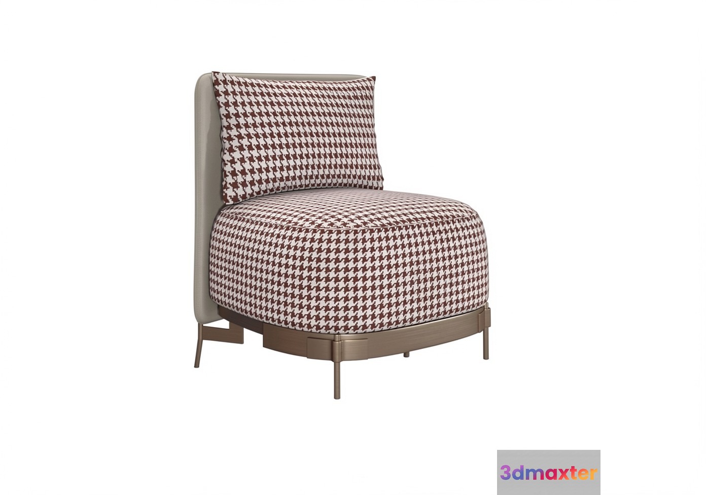 Modern Houndstooth Chair 3D Model - 21929 - VRAY Render