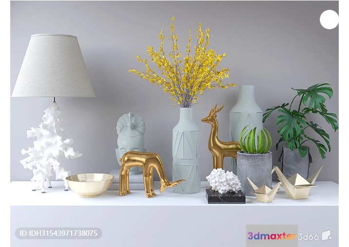 Cozy Home Decor 3D Model - 9431 - VRAY Render