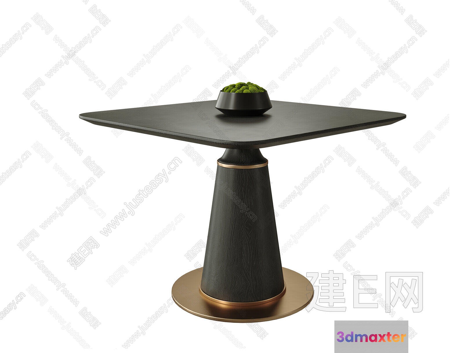 Modern Table With Bowl 3D Model - 2498 - CORONA Render