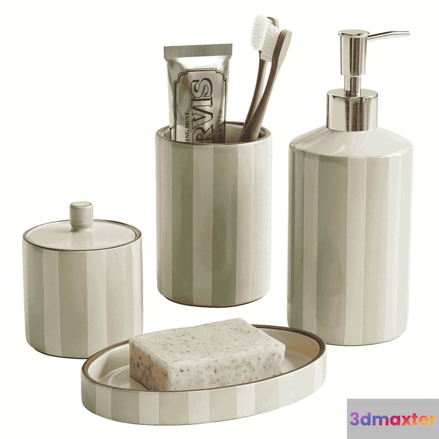 A Bathroom Set 3D Model - 15851 - CORONA Render