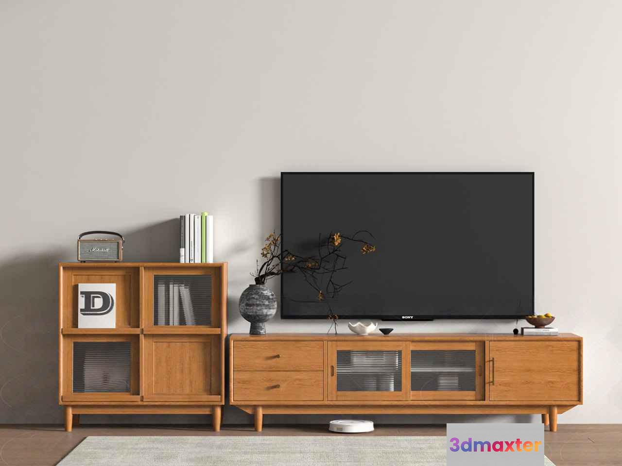 Modern Tv Stand 3D Model - 7418 - VRAY Render