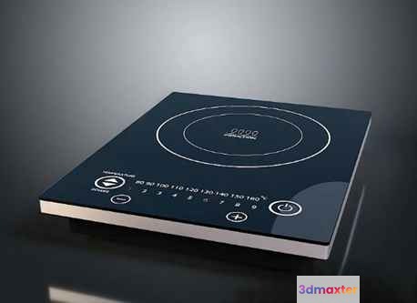 Modern Electric Stove 3D Model - 17584 - VRAY Render