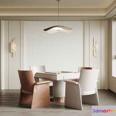 Modern Dining Room 3D Model - 18117 - VRAY Render